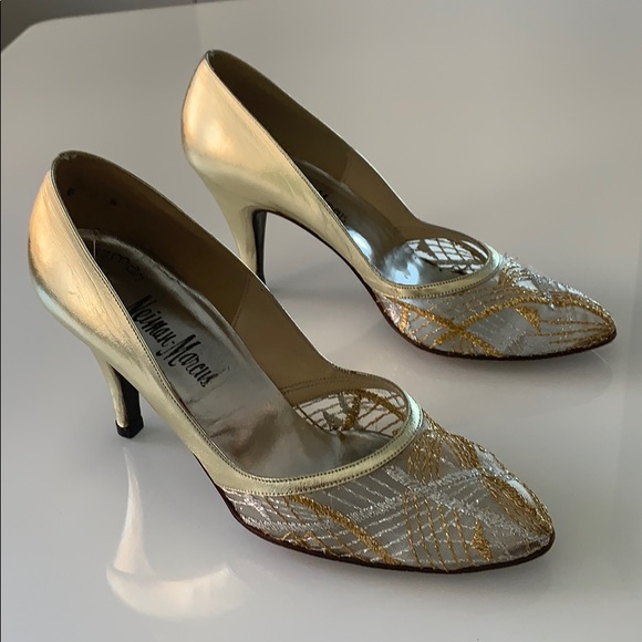 metallic dress shoes